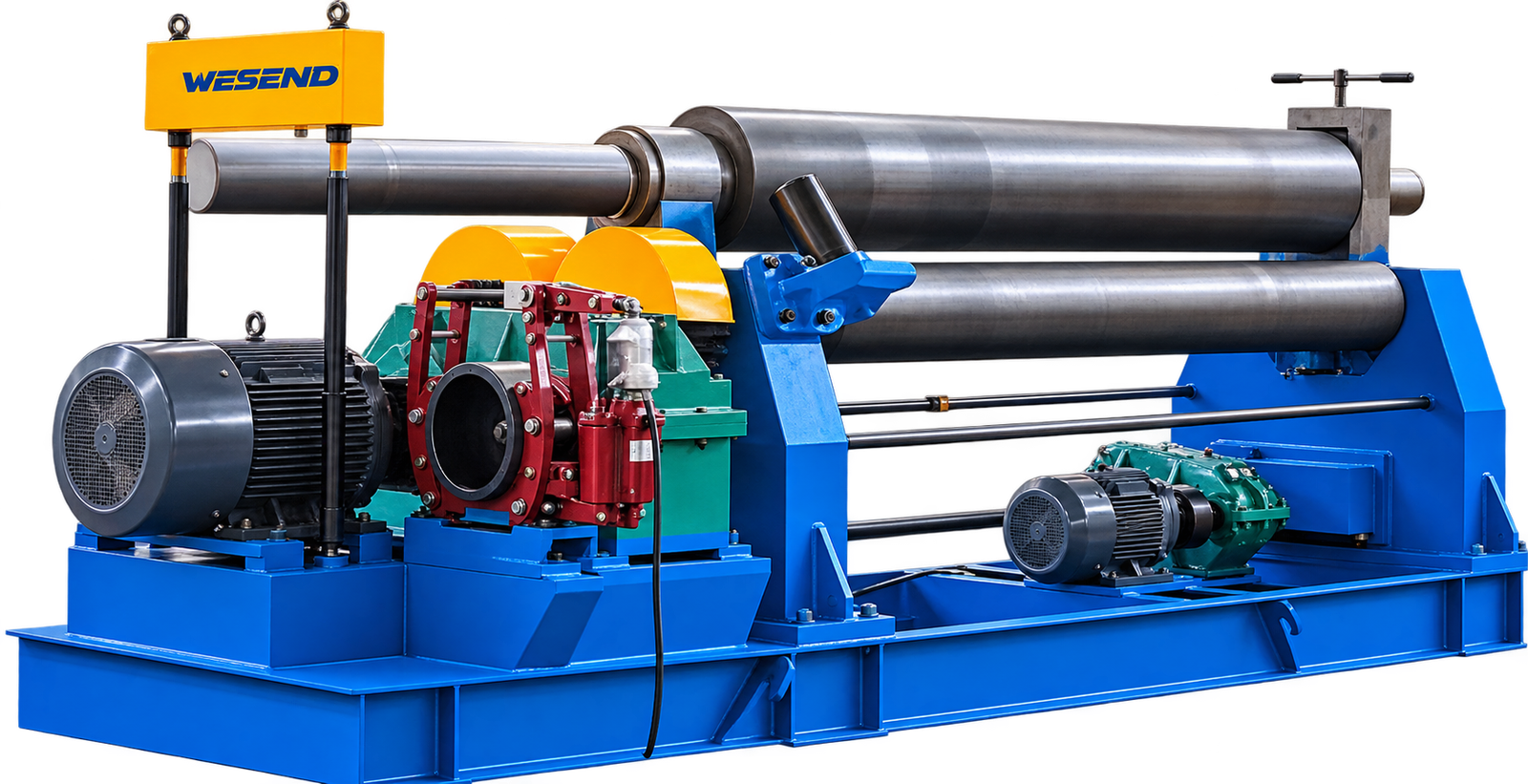 W11 Mechanical Symmetrical 3 Roll Plate Rolling Machine